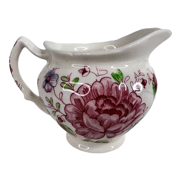 Johnson Brothers Rose Chintz Mini Creamer & Open Sugar Bowl Made England Stamp - Picture 4 of 12